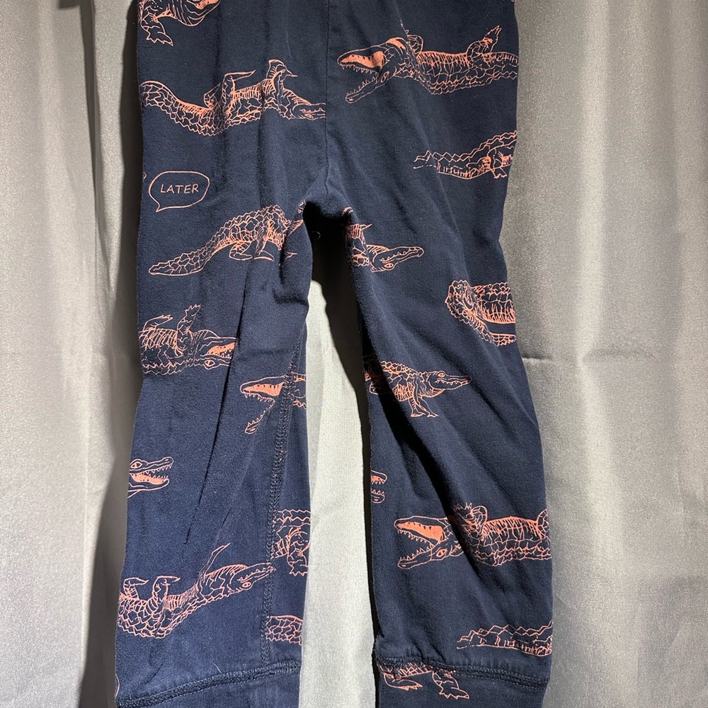 GAP Dark Blue Leggings with Pink Dinosaur Print